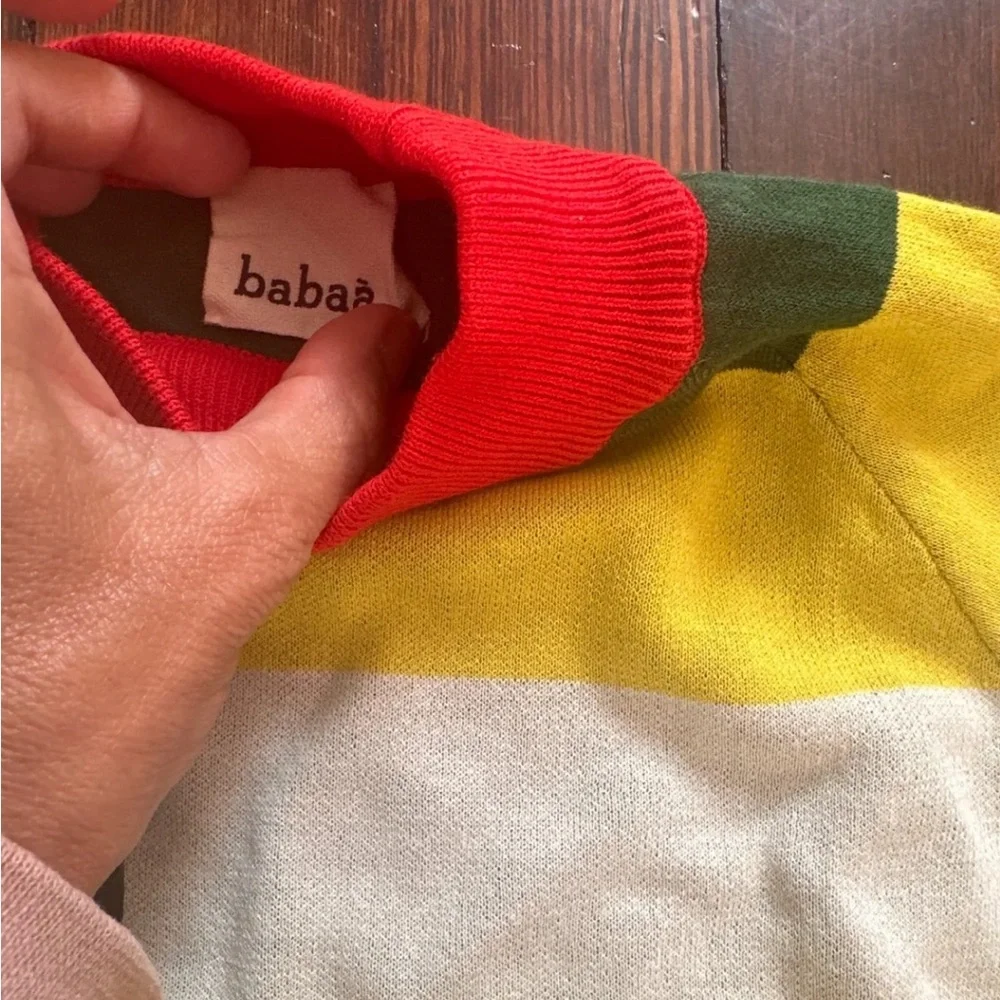 Babaa striped cotton pullover - Picture 3 of 5